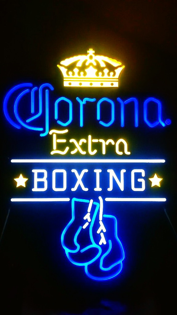 Corona Extra Boxing Gloves Neon Sign